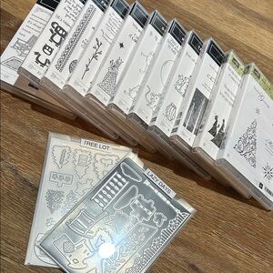 💟Stampin up! Lot 11 Craft Stamp and 2 Die Set💟